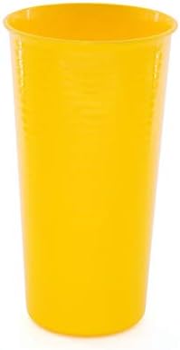 Mintra Home Reusable Plastic Cups 28 Ounce Tumbler - Yellow - Pack of 6