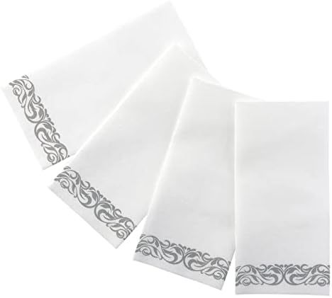 LLYLIKE Disposable Hand Towel with Gold Pattern
