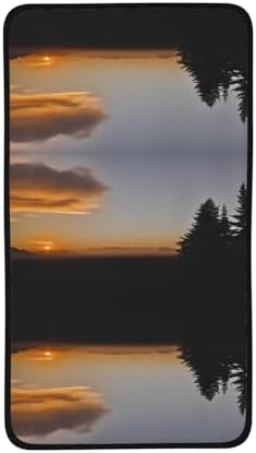 Sun Sets in The West Coral Velvet Towel 16x28in