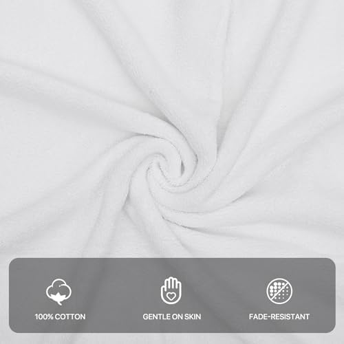 8-Piece 100 Cotton Bath Towel Set for Fast Dry Skin