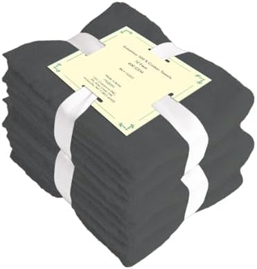 COZY TRENDS Washcloths Pack of 12 - 100 Cotton