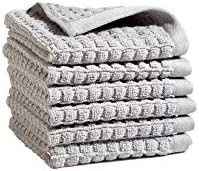 DKNY Quick Dry 100 Cotton Towels 6 Pack - Washcloth Set