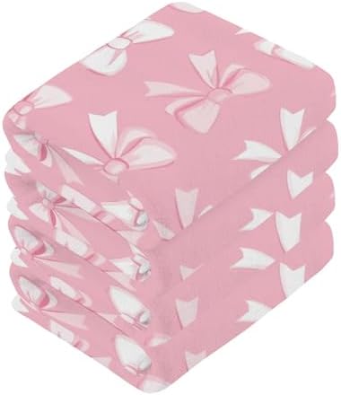 Xigua Bow Pattern Washcloth Set
