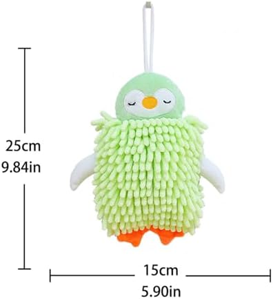 Absorbent Microfiber Cartoon Hand Towel for Home Use