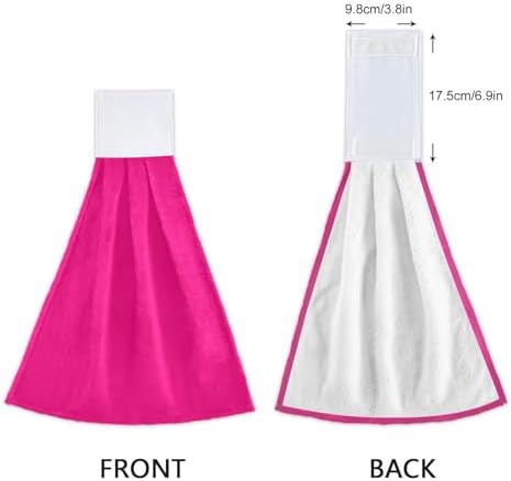 RPLIFE Rose Kitchen Towels 2 Pack Soft and Absorbent