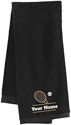 Personalized Tennis Towel with Embroidered Name - 16x26