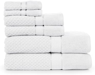 Ample Decor 6 Piece Towel Set - 100 Cotton Quick Dry