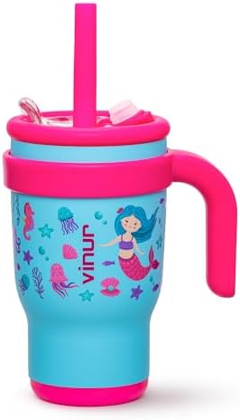Kids Travel Stainless Steel Tumbler with Straw