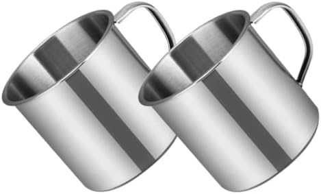 Kichvoe 2-Piece Stainless Steel Tumblers Lightweight Portable for Kids