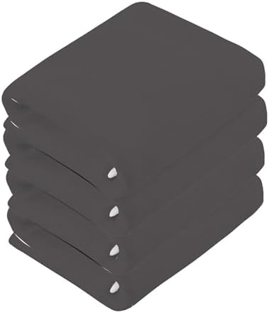 2pc 12x12 Dark Grey Washcloths
