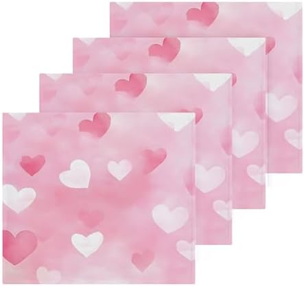 Xigua White Heart Washcloth Set