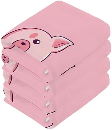 Cute Pig Washcloth Set by Xigua