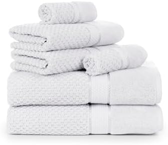 Ample Decor 6 Piece Towel Set - 100 Cotton Quick Dry