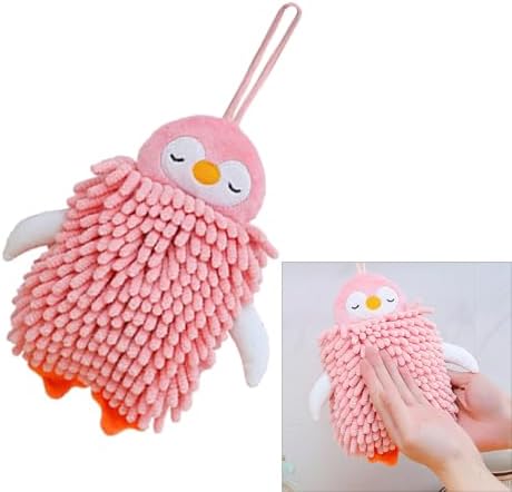 Absorbent Microfiber Cartoon Hand Towel for Home Use