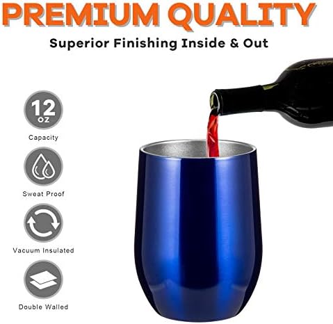 Stainless Steel Wine Tumbler 12 oz