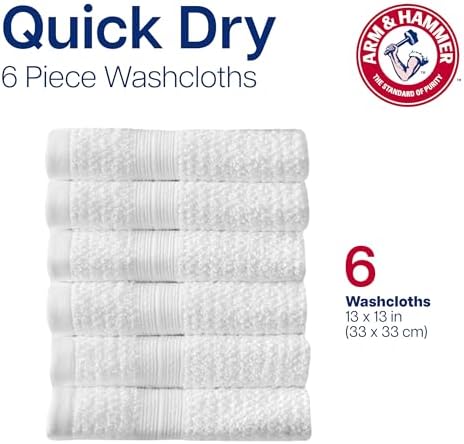 Arm Hammer Quick DRY Washcloth Set