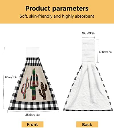 2-Piece Retro Tie Towels with Mexico Stripe Design