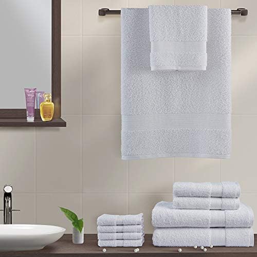 Extra-Luxurious 8-Piece 100 Cotton towel set for bath and beyond