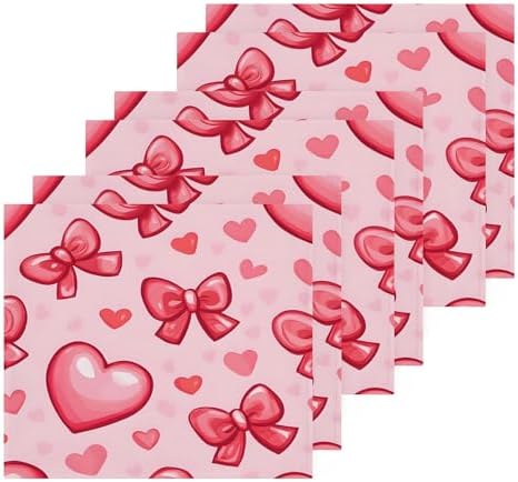 Xigua Hearts and Bows Premium Washcloth Set