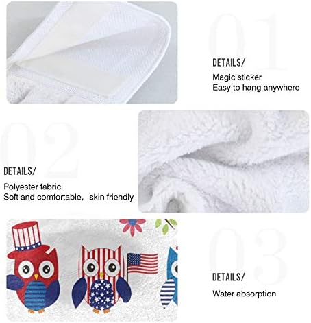 Stylish 4th of July Owl Kitchen Towels