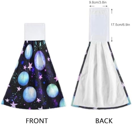 RPLIFE Watercolor Planets Hand Towel Set of 2