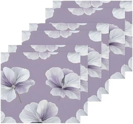 Xigua GrayGeranium Flower Washcloth Set
