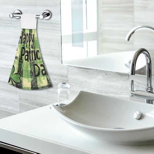 St Patricks Day Soft Hand Towels Twin Pack 182x14inch 100 polyester AbsorbentReusable