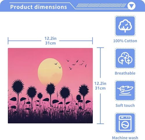 XiguaSunshine Fresh Washcloth Set Soft Durable for Home Travel
