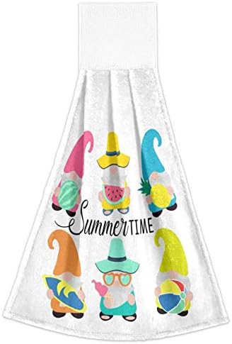 Beach Gnome Kitchen Hanging Hand Towels 100 Poly Fast Dry 2 PC BPls