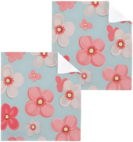 Cute Coral Washcloth Set Multiple Sizes