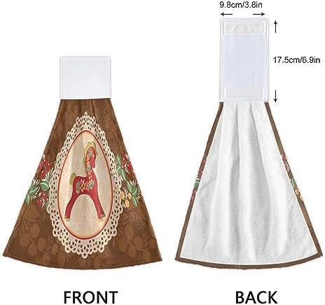 Red Dala Hand Towels Set