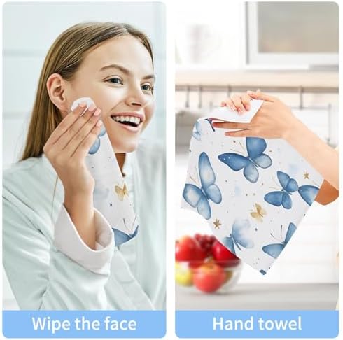 Xigua Watercolor Butterfly Washcloth Set