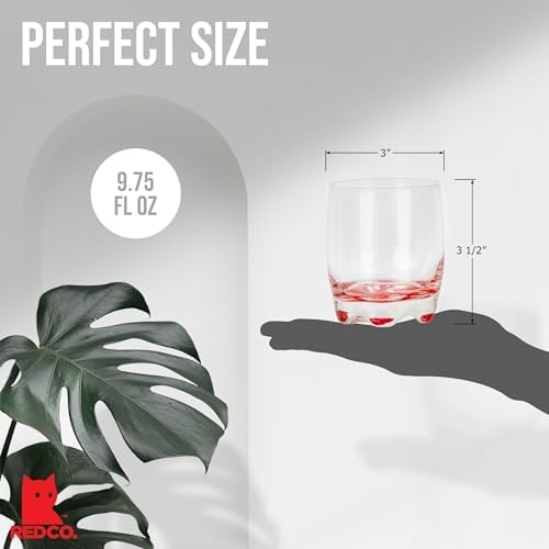 Red Co Vibrant Splash Water Glasses