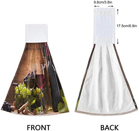 Durable Wooden Grape Towels Retro Kitchen Decor Engagement Set