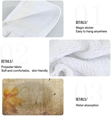 Autumn Leaf Hanging Kitchen Towel with Loop 2 Pack