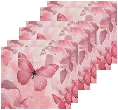 Stylish Xigua Butterflies Absorbent Washcloth Set for Fast Drying