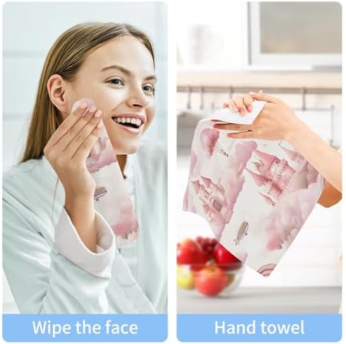 Xigua Watercolor Castle Washcloth Set
