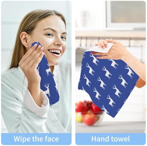 Christmas Reindeer Washcloth 2-Pack for Bath Gym Spa and Beyond
