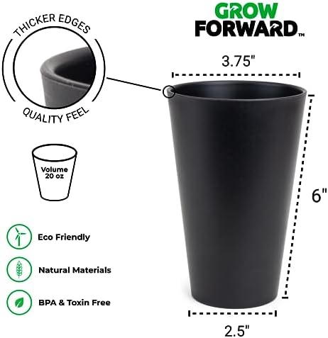 Grow Forward Premium Wheat Straw Cups - 13 20 oz