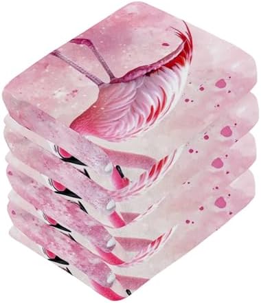 Flamingo in Love Washcloth Set