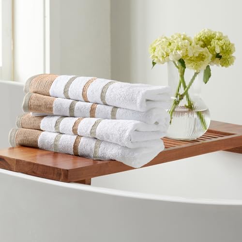 Great Bay Home Luxurious Bath Towel Set ClayTaupe