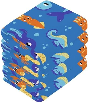 Xigua Underwater Sea Animals Washcloths Set of 2