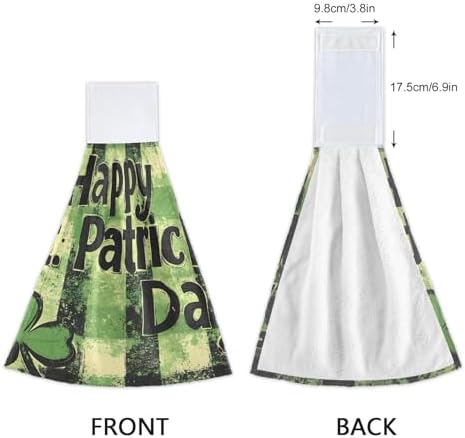 St Patricks Day Soft Hand Towels Twin Pack 182x14inch 100 polyester AbsorbentReusable