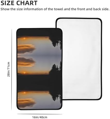 Sun Sets in The West Coral Velvet Towel 16x28in