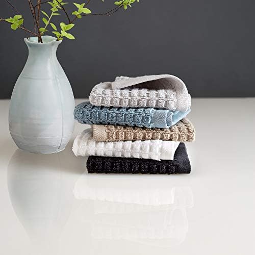 DKNY Quick Dry 100 Cotton Towels 6 Pack - Washcloth Set