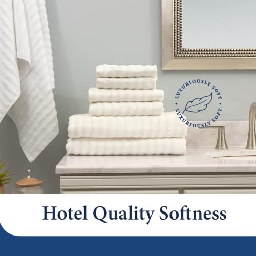 Luxurious Bamboo-Cotton Washcloths Set Soft Quick-Drying