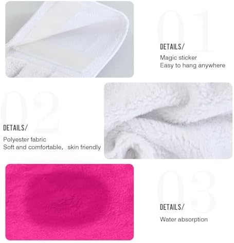 RPLIFE Rose Kitchen Towels 2 Pack Soft and Absorbent