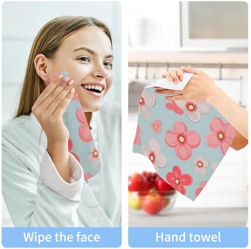 Cute Coral Washcloth Set Multiple Sizes