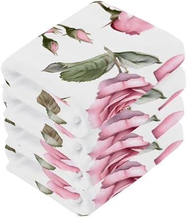 Delightful Xigua Roses Washcloth Set