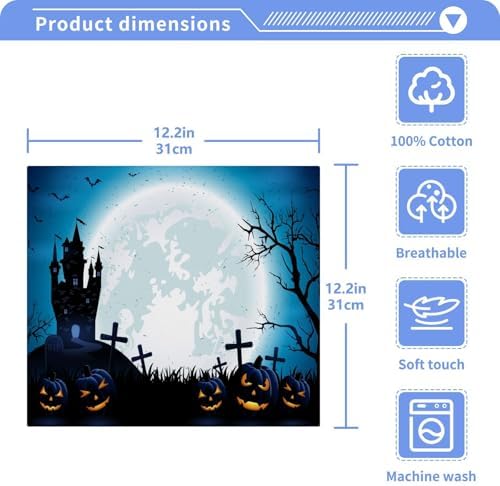 Halloween pumpkin washcloths